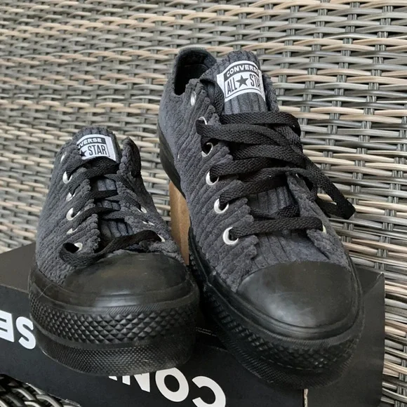 Converse Ctas Lift Platforms OX Black/Black/Black WMNS - Picture 8 of 16